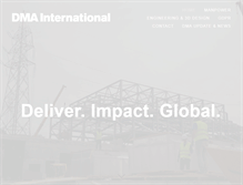 Tablet Screenshot of dma-international.com